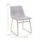 Flash Furniture 2 Pk 18 Inch Light Gray LeatherSoft Dining Chairs ET-ER18345-18-LG-GG - alternate 6
